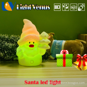 4.5 voltage led Christmas gift Santa night light for kids,children,baby